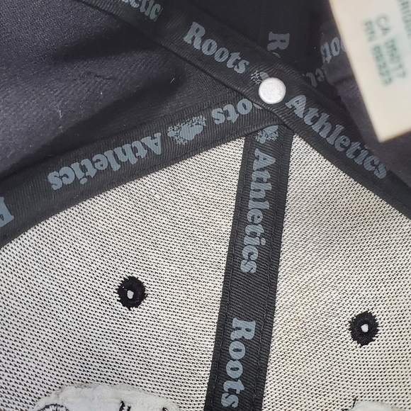 ROOTS CANADA BLACK BASEBALL HAT CAP WOOL BLEND FITTED MEN SMALL MEDIUM - Picture 13 of 13